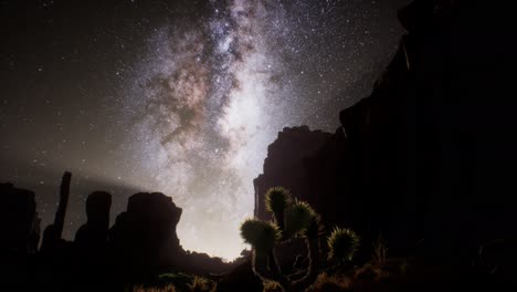 Die-Milchstraße-über-Der-Wüste-Von-Utah,-USA